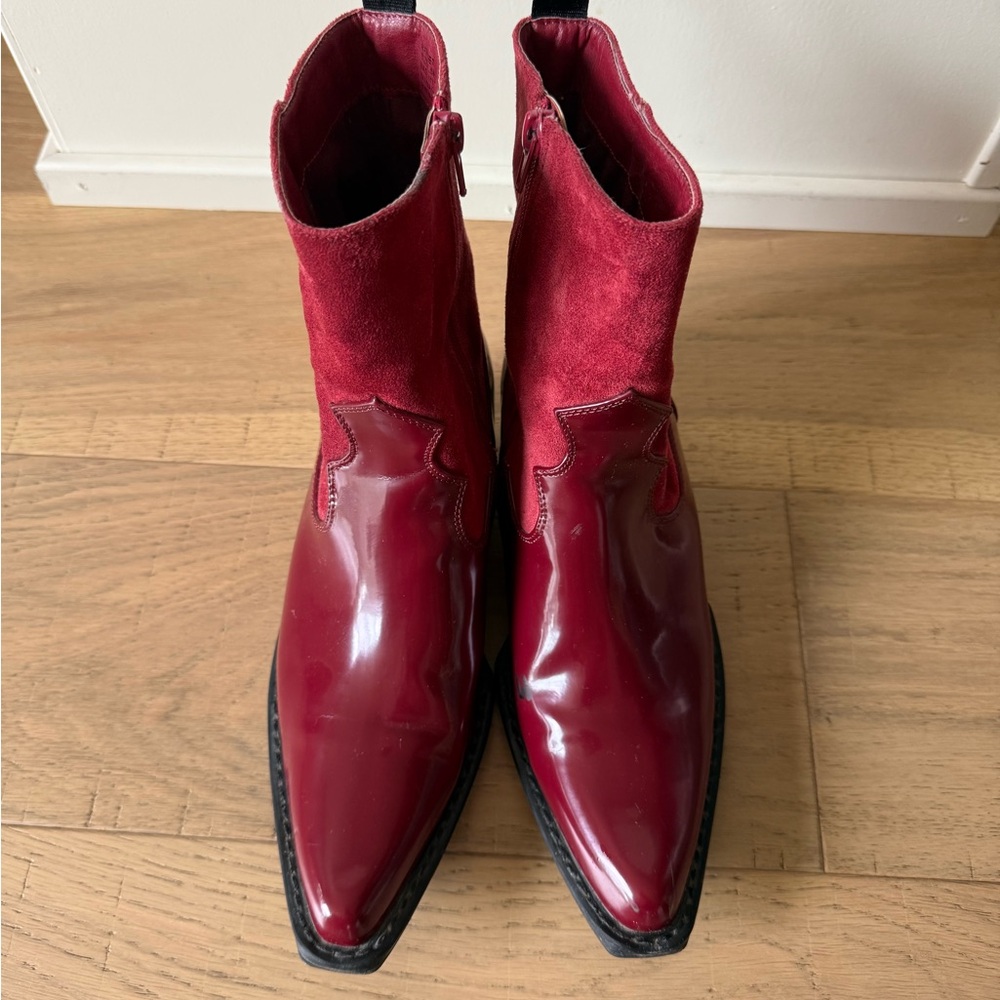 Red Ankle Cowgirl Boots